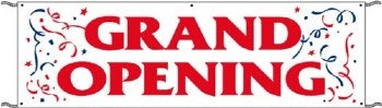 3' x 10' Grand Opening Banner