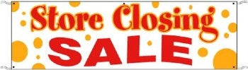 3' x 10' Store Closing Sale Banner